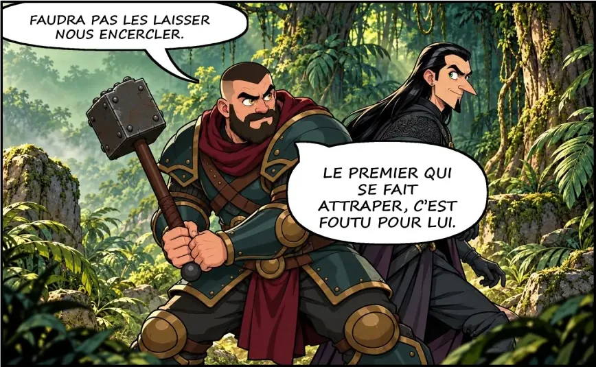 Chapitre IV, planche 2, case 6
