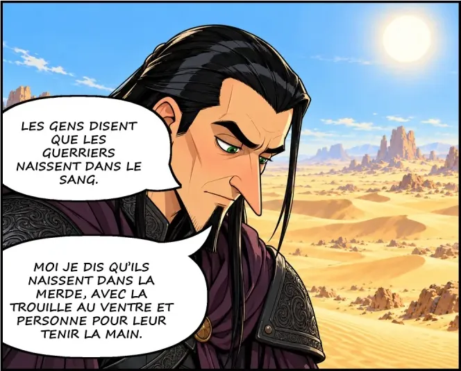 Chapitre V, planche 2, case 6