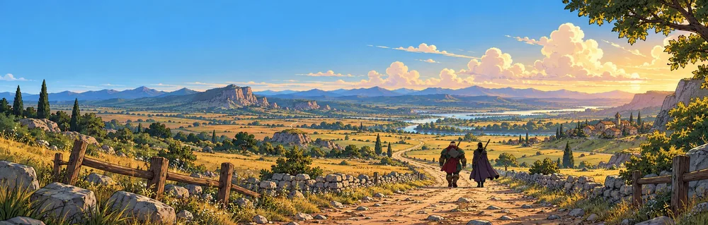 La route vers un horizon immense et inconnu